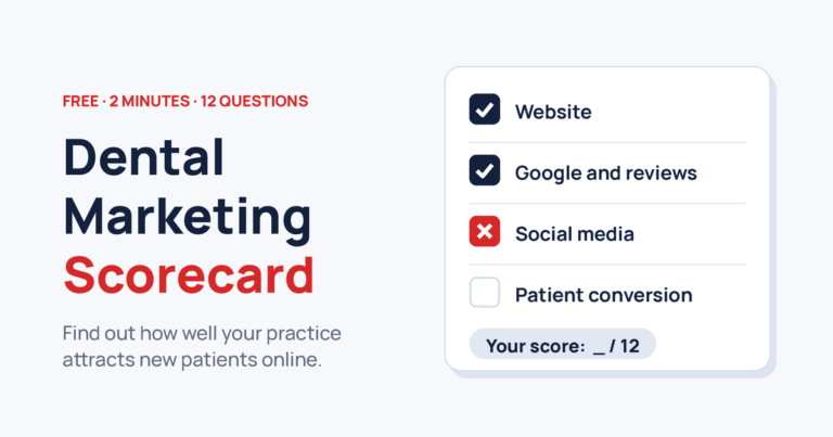 Free Dental Marketing Scorecard