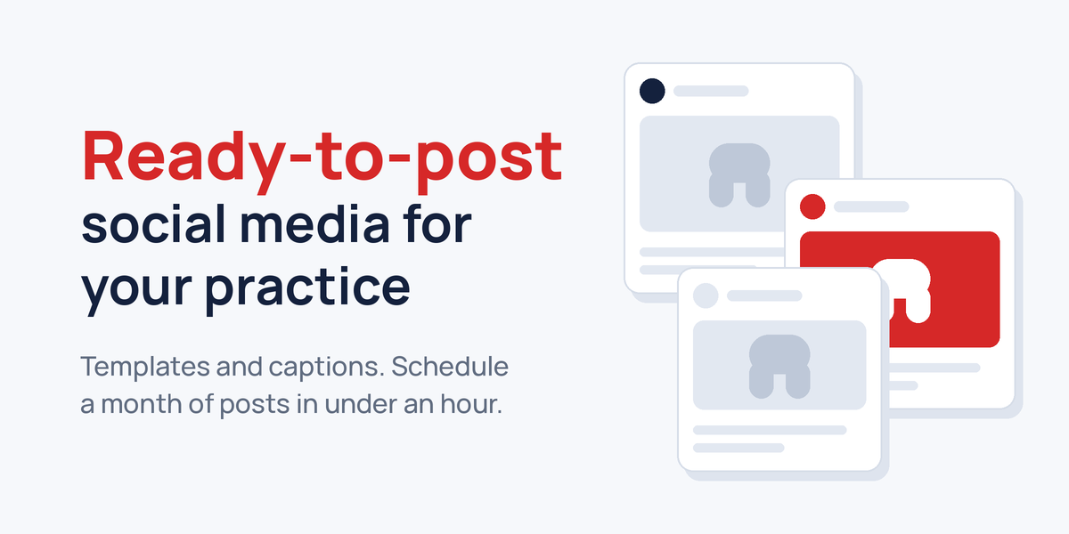 DIY dental social media kit with ready-to-post templates and captions