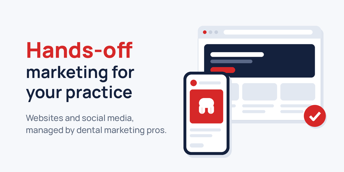 Done-for-you dental website and social media management